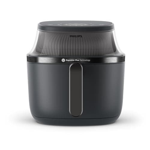 Philips Airfryer 3000 Series - Premium 6.5qt Airfryer with Window, RapidAir Plus Technology, 16 Ways to Cook, 90% Less Fat, Easy to Clean, Touchscreen, Energy Saving (NA330/00)