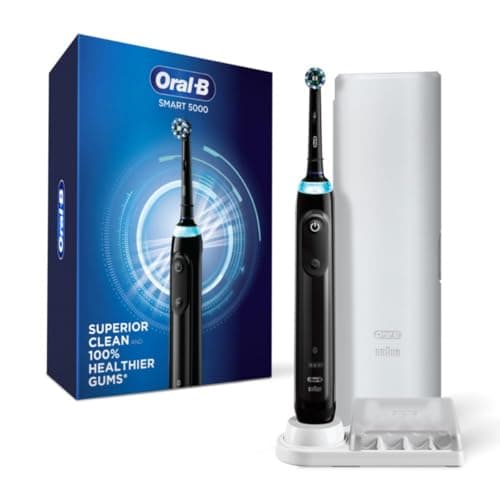 Oral-B Pro 5000 Smartseries Power Rechargeable Electric Toothbrush with Bluetooth Connectivity, Black Edition