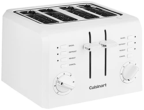 Cuisinart CPT-142P1 4-Slice Compact Plastic Toaster, White