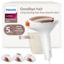 Philips Lumea 8000 Series IPL Hair Removal Device, Permanent Laser Hair Reduction for Women & Men, Easy and Comfortable Use at Home, SenseIQ, 3 Attachments for Body, Face, Intimate, BRI937/03