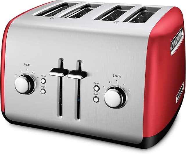 KitchenAid 4 Slice Manual Lift Toaster KMT4115ER, Empire Red
