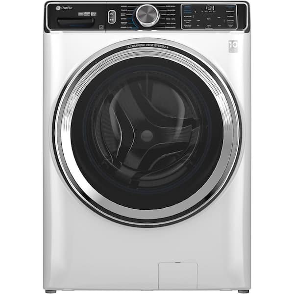 GE Profile 5.3 cu. Ft. Smart Front Load Washer White w/OdorBlock UltraFresh Vent System, Microban Technology, Tier 2 EStar